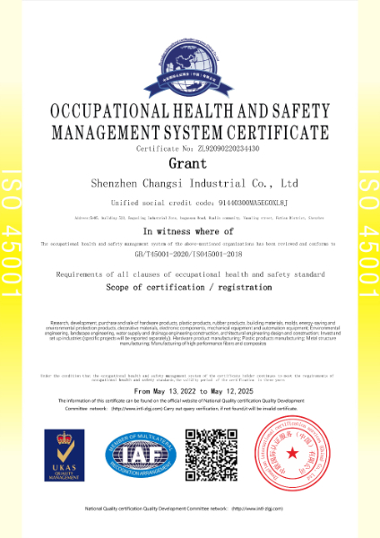 職業(yè)健康安全管理體系認證證書 英文版.jpg